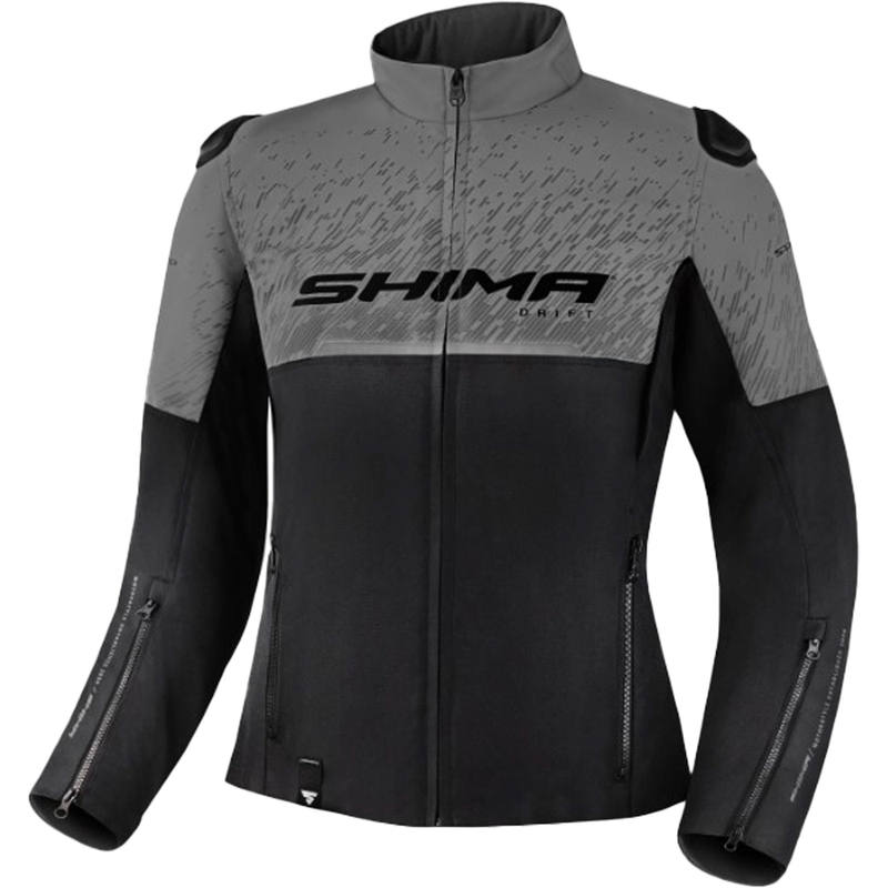 Chaqueta de moto para mujer Shima Drift negro-gris