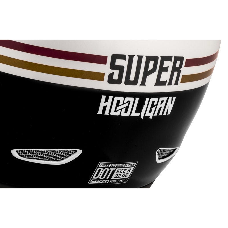 Casco integral de moto Cassida Fibre Super Hooligan negro-verde en oferta - II. calidad