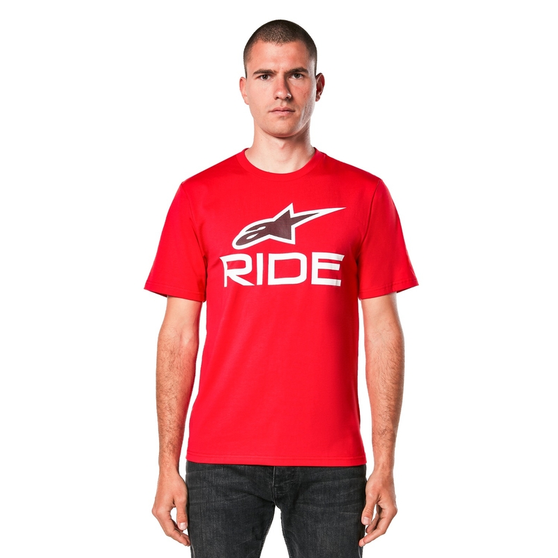 Camiseta Alpinestars Ride 4.0 CSF rojo-blanco-negro - II. calidad