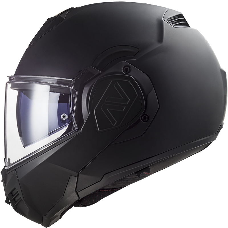 Casco de moto abatible LS2 FF906 Advant Noir-06 negro - II. calidad
