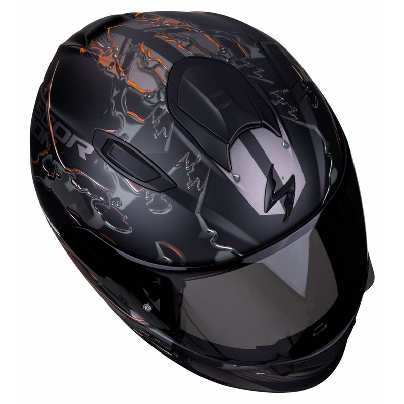 Integrální přilba Scorpion EXO-510 Air Likid černo-oranžová výprodej