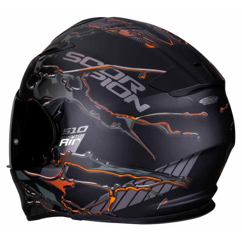 Integrální přilba Scorpion EXO-510 Air Likid černo-oranžová výprodej