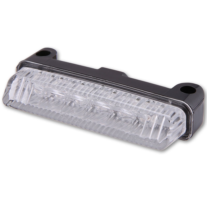 Luz trasera LED Highsider Smart Mini para motocicleta, color negro y transparente