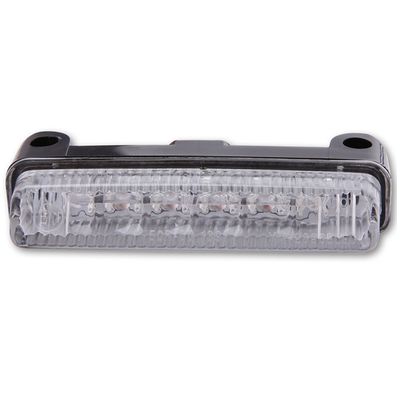 Luz trasera LED Highsider Smart Mini para motocicleta, color negro y transparente