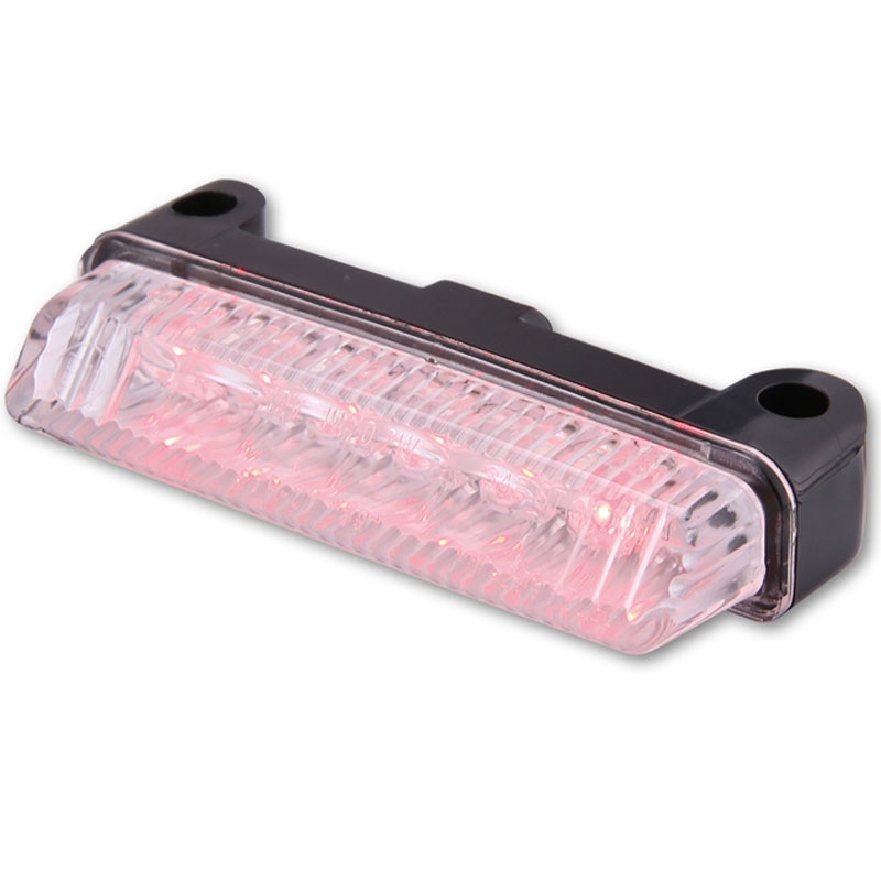 Luz trasera LED Highsider Smart Mini para motocicleta, color negro y transparente