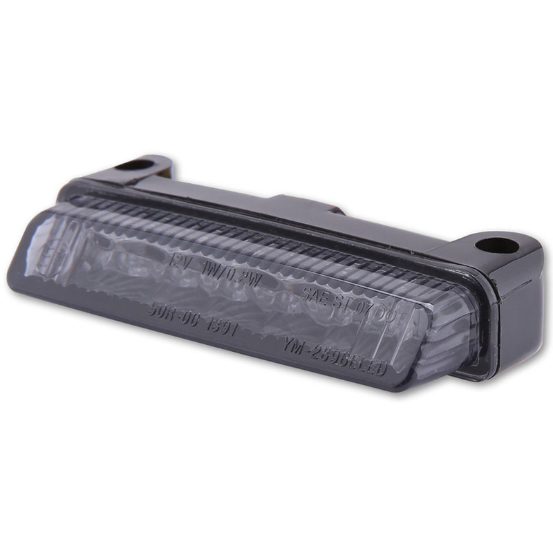 Luz trasera LED para motocicleta Highsider Smart Mini, color negro ahumado