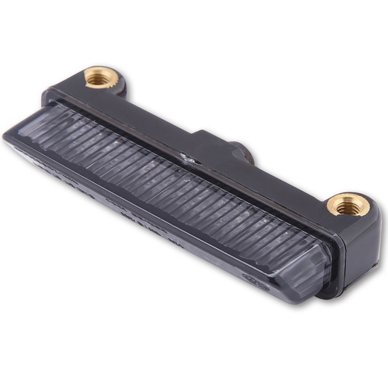 Luz trasera LED para motocicleta Highsider Smart Mini, color negro ahumado