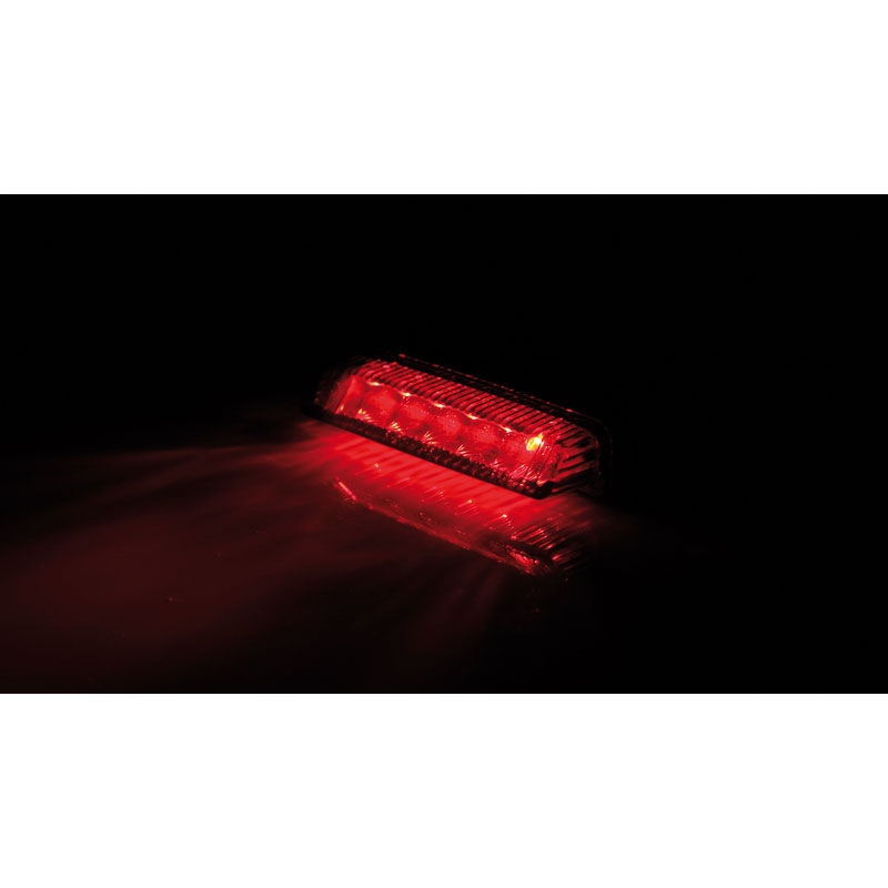 Luz trasera LED para motocicleta Highsider Smart Mini, color negro ahumado