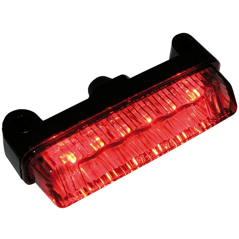 Luz trasera LED para motocicleta Highsider Smart Mini, color negro ahumado