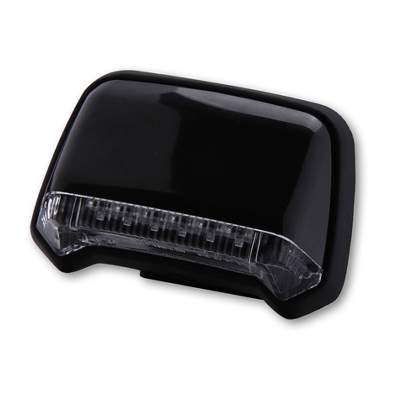 Luz trasera LED inteligente para motocicleta Highsider para montaje en guardabarros, negra