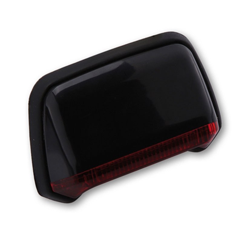 Luz trasera LED inteligente para motocicleta Highsider para montaje en guardabarros, color negro y rojo