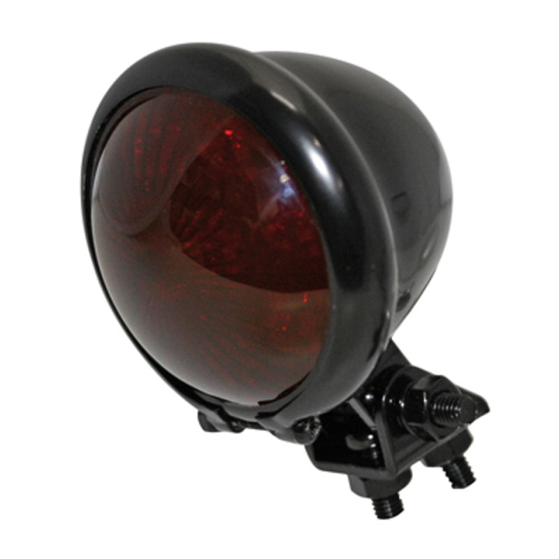 Luz trasera LED para motocicleta Highsider Smart estilo Bates, color negro
