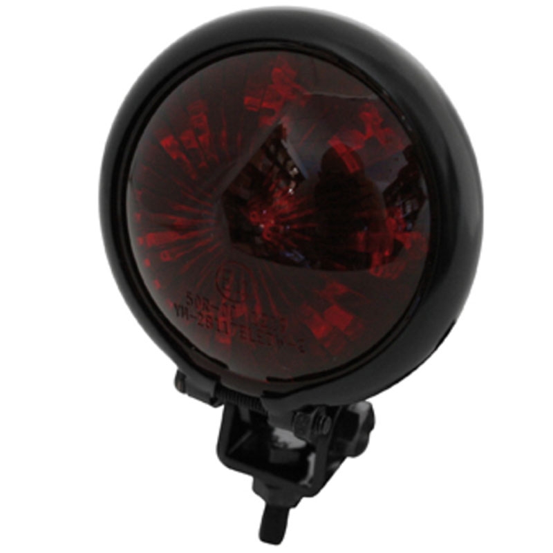 Luz trasera LED para motocicleta Highsider Smart estilo Bates, color negro