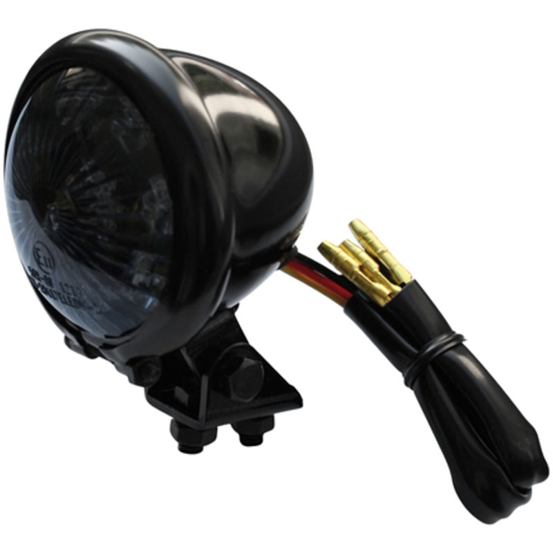 Piloto trasero de motocicleta Highsider Smart Bates Style LED negro ahumado