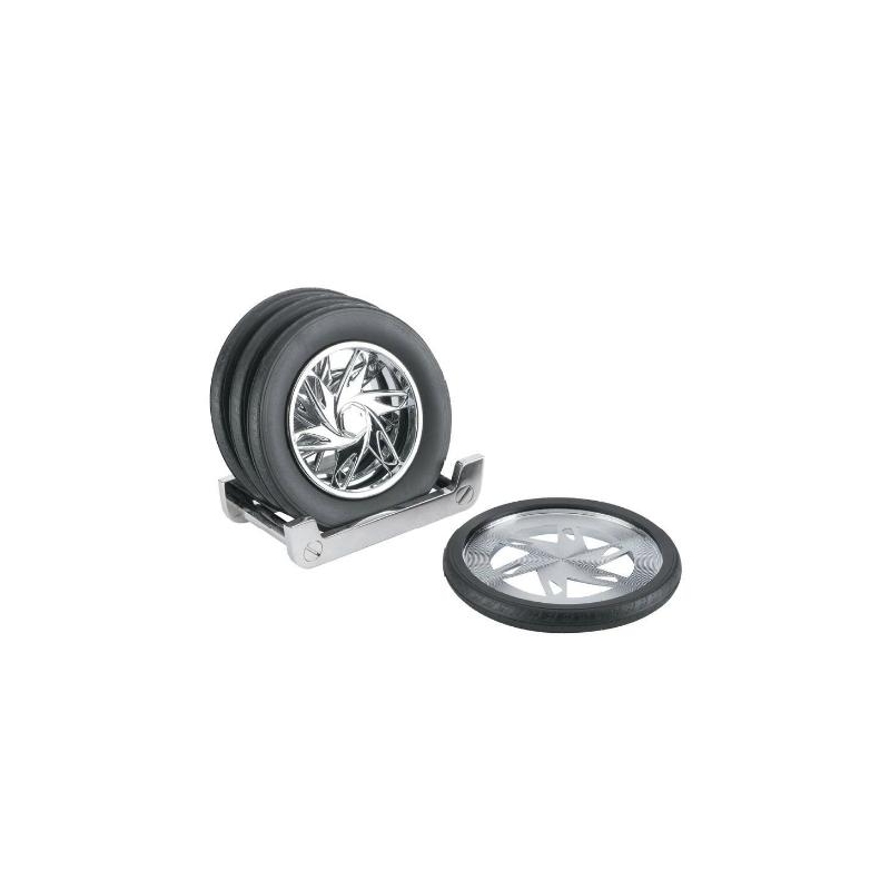Tácky pod nápoje PNEUMATIKA - 4ks - 8,5 cm