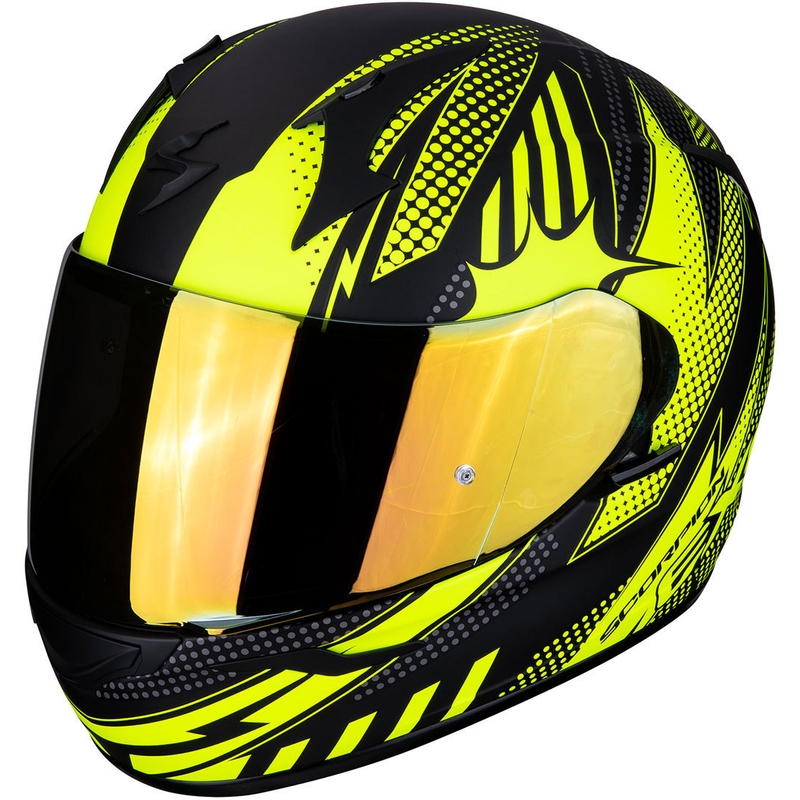 Integrální přilba Scorpion EXO-390 Pop černo-fluo žlutá výprodej