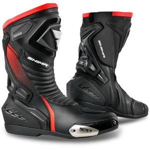 Botas de moto Shima RSX-6 negro-rojo fluo
