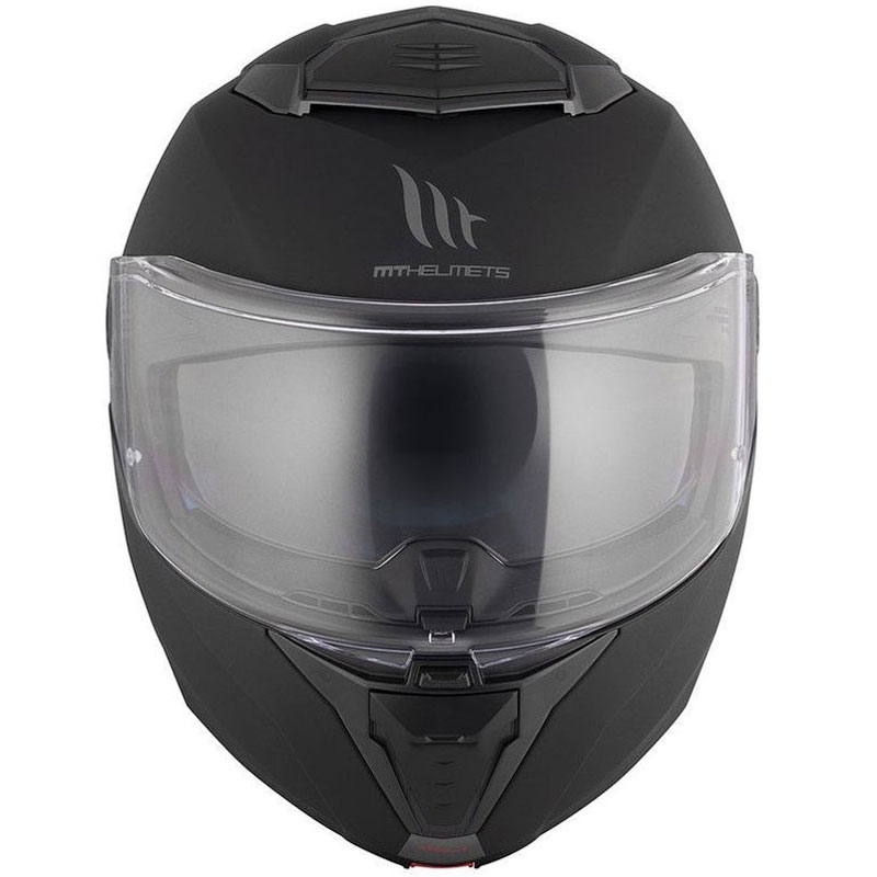 Casco de moto abatible MT ATOM 2 SV SOLID A1 negro mate