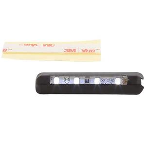 Luz de matrícula Highsider Smart 4 LED con película autoadhesiva, color negro