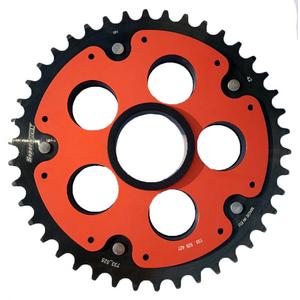 Rear sprocket STEALTH with alloy disc SUPERSPROX červená 42 zubů, 520