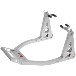 Caballete moto Q-TECH delantero aluminio plata