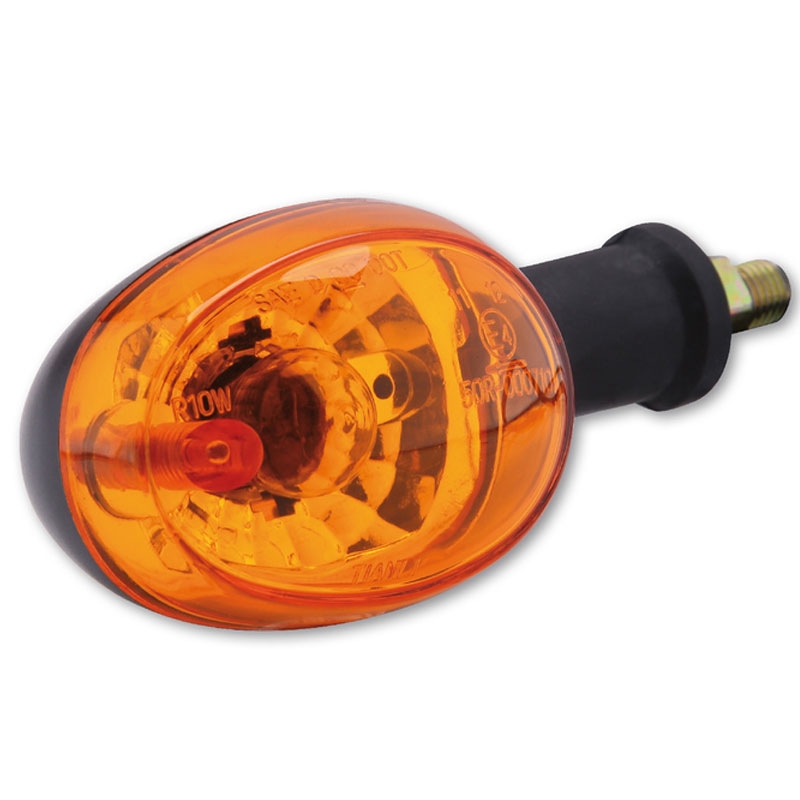 Intermitentes inteligentes para motocicleta Highsider de color negro y naranja