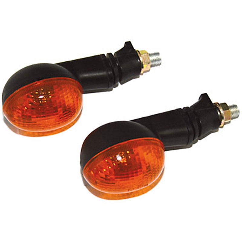 Intermitentes para motocicleta Highsider Smart Mini de color naranja y negro