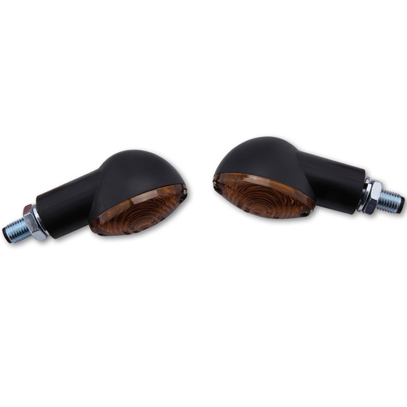 Intermitentes para motocicleta Highsider Smart Cateye Mini negro ahumado