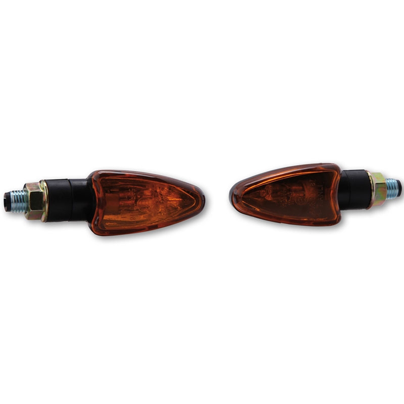 Intermitentes para motocicleta Highsider Smart Arrow Mini, color negro y naranja