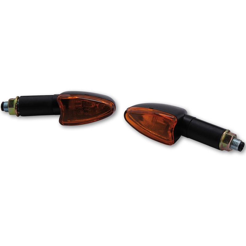Intermitentes para motocicleta Highsider Smart Arrow Mini de color naranja y negro