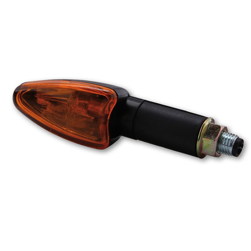 Intermitentes para motocicleta Highsider Smart Arrow Mini de color naranja y negro
