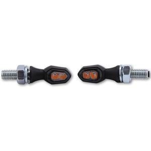 Intermitentes para motocicleta Highsider Smart Crumb LED negro ahumado