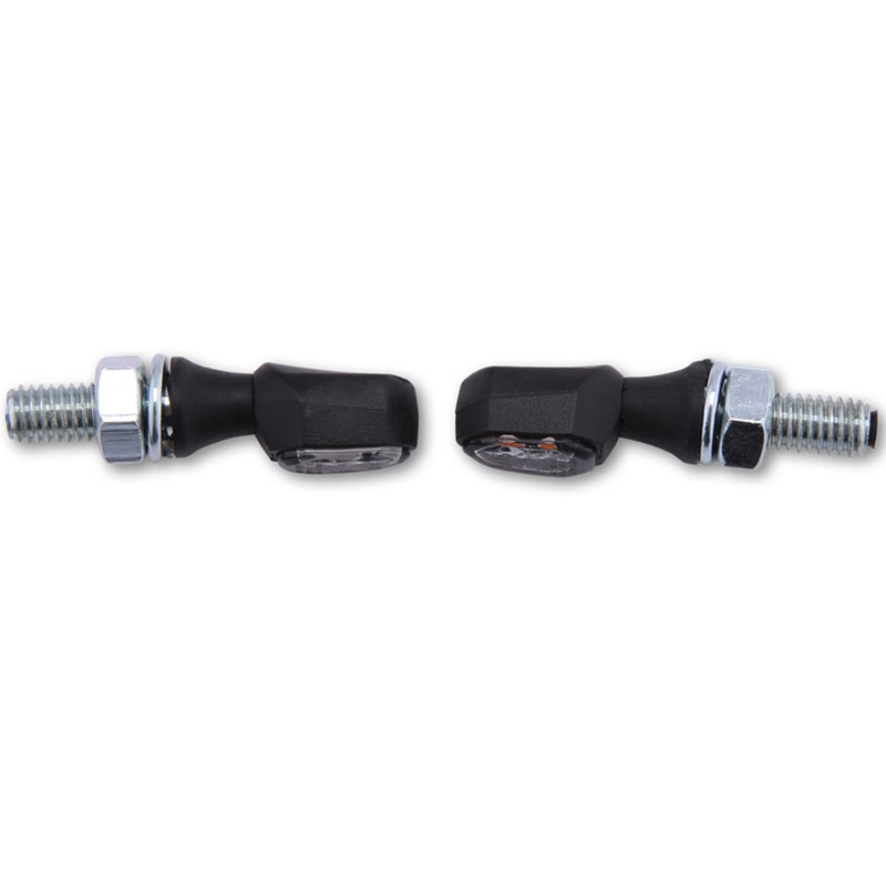 Intermitentes para motocicleta Highsider Smart Crumb LED negro ahumado