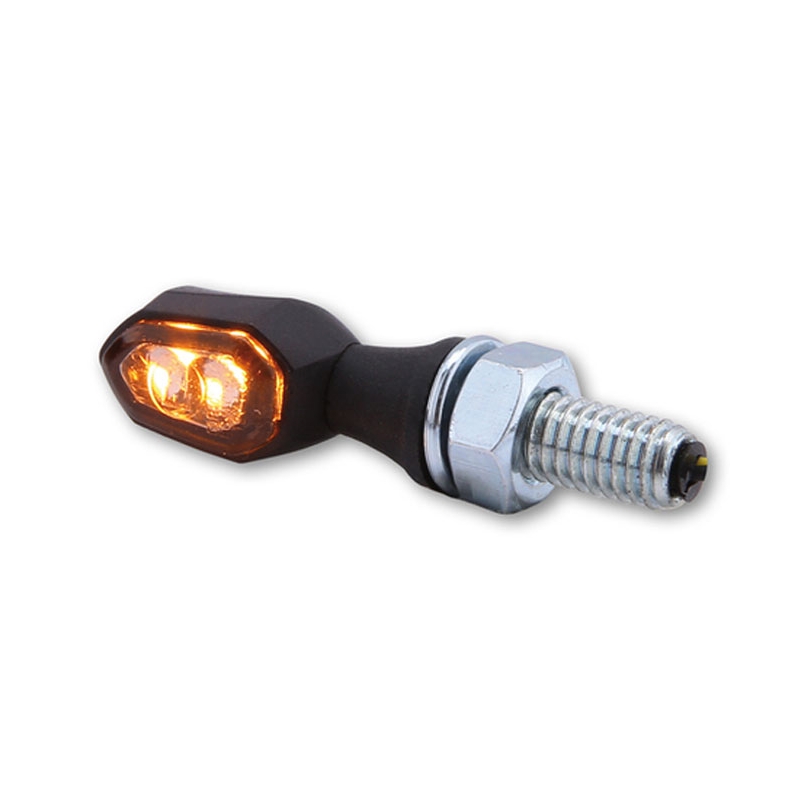 Intermitentes para motocicleta Highsider Smart Crumb LED negro ahumado
