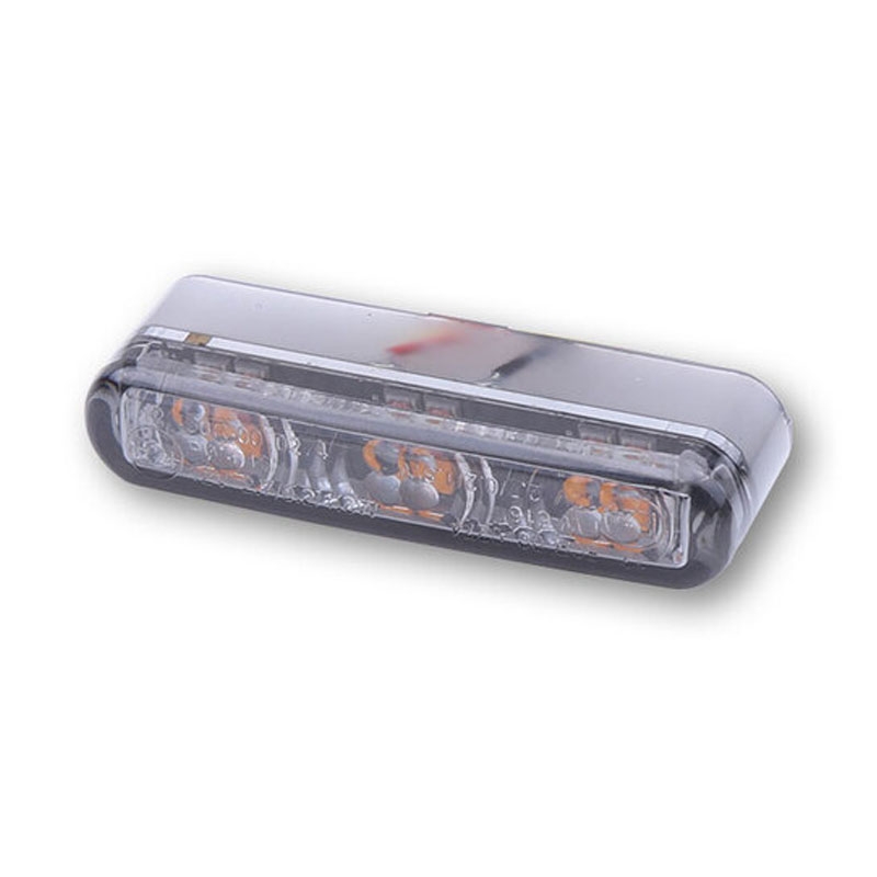 Intermitentes para motocicleta Highsider Smart Shorty 2 Pro Módulo 3 en 1 gris humo
