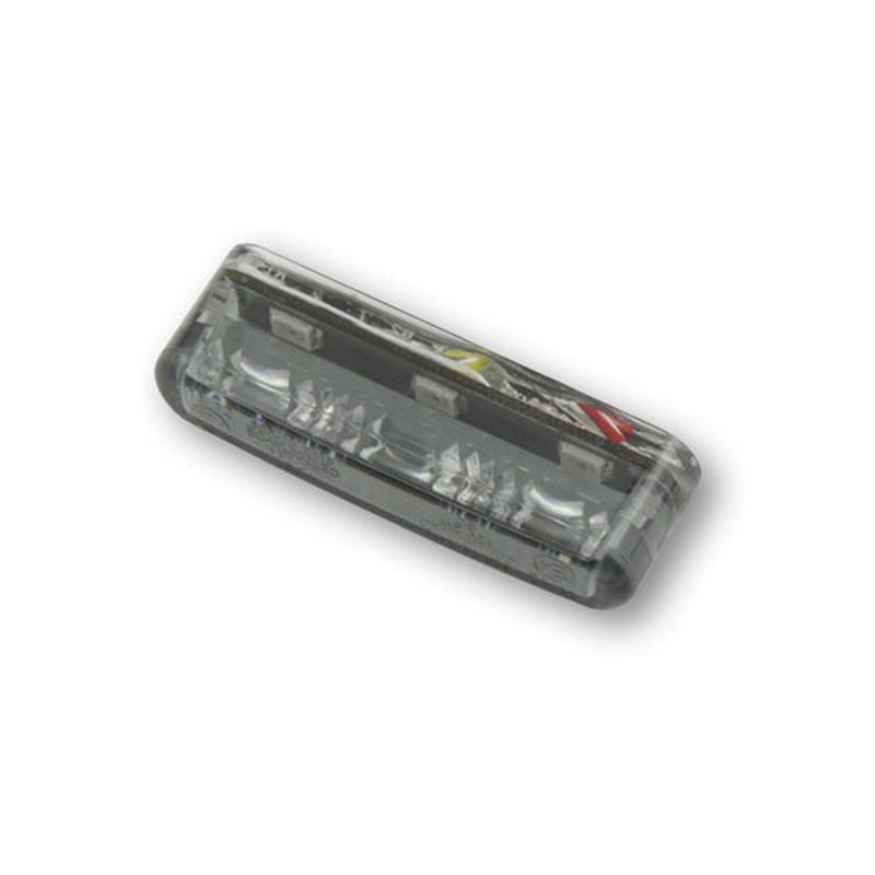 Luz trasera para motocicleta Highsider Smart Shorty 2 Pro, gris humo