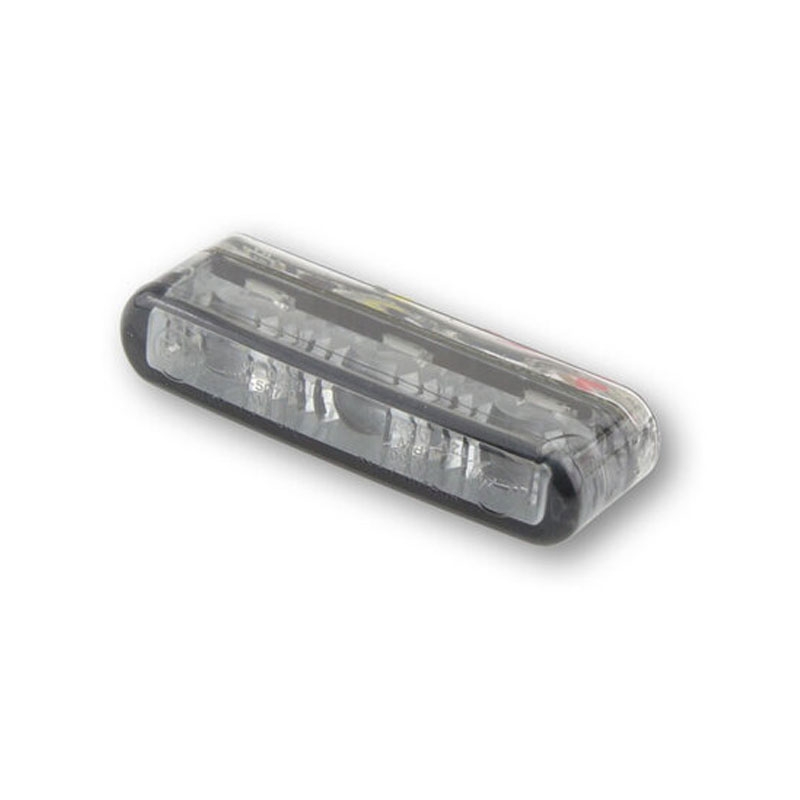 Luz trasera para motocicleta Highsider Smart Shorty 2 Pro, gris humo