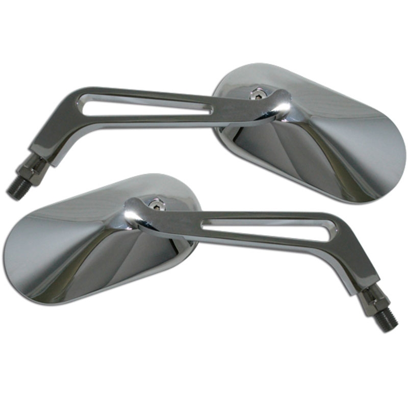 Espejo retrovisor Highsider Smart Oval izquierdo/derecho cromado