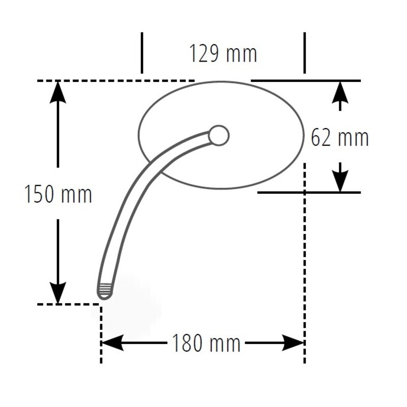 Espejo retrovisor Highsider Smart Agila izquierdo/derecho cromado