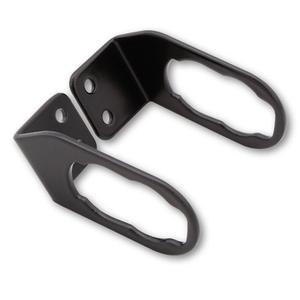 Soporte de intermitentes Highsider Pro original para matrícula de motocicleta Kawasaki, color negro