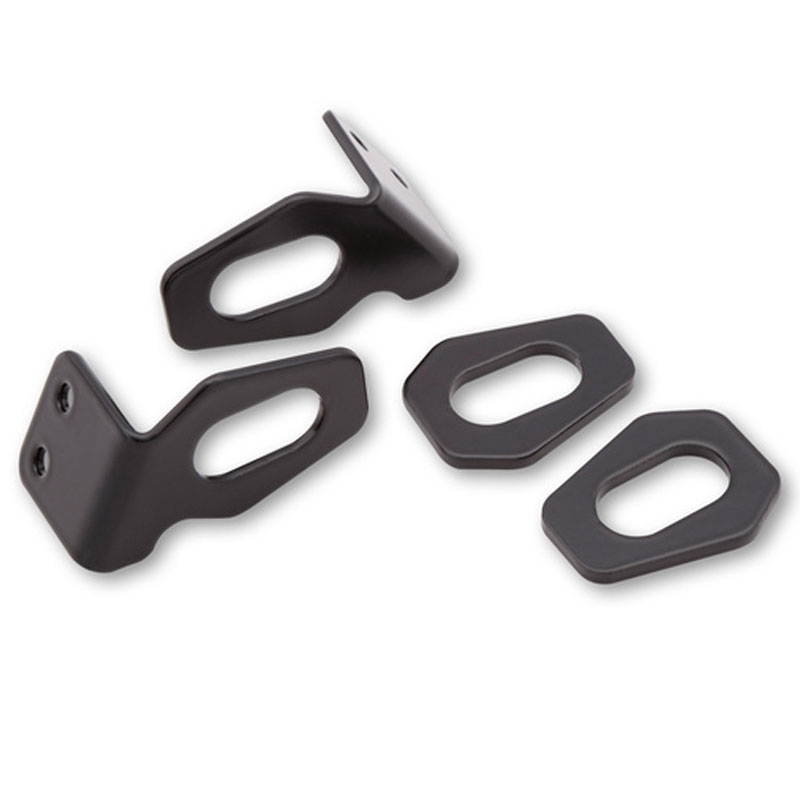 Soporte de intermitentes Highsider Pro original para matrícula de motocicleta Honda, negro (par)