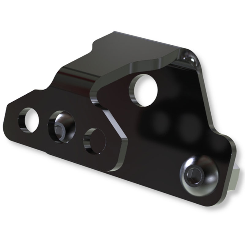 Soporte para luz de matrícula Highsider Pro S negro