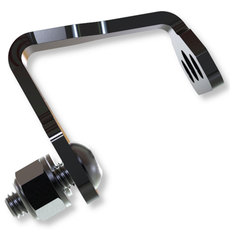 Soporte para luz de matrícula Highsider Pro S negro
