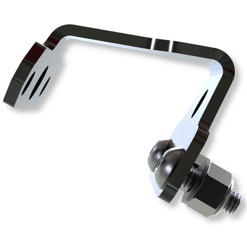Soporte para luz de matrícula Highsider Pro XL negro