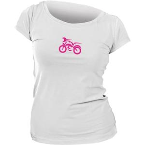 Camiseta de mujer nanosilver® MOTOLADY blanca