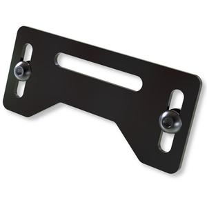 Soporte para luz de matrícula Highsider Pro Plate negro