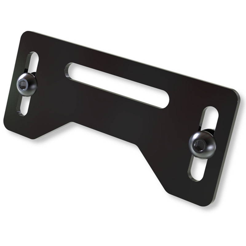 Soporte para luz de matrícula Highsider Pro Plate negro