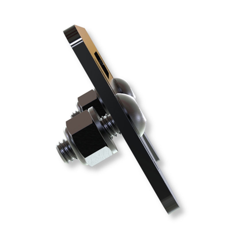 Soporte para luz de matrícula Highsider Pro Plate negro