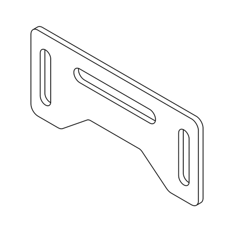 Soporte para luz de matrícula Highsider Pro Plate negro
