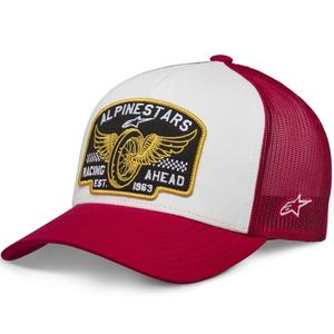 Gorra Alpinestars Heritage Patcher blanco-rojo